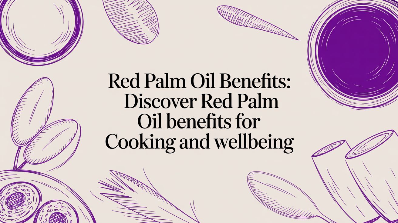 Red Palm Oil Benefits: Discover red palm oil benefits for cooking and wellbeing